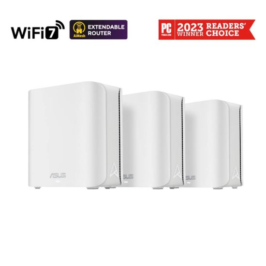 Obrázek ASUS ZenWifi BD4 3-pack, WiFi7 Extendable Router, AiMesh, 2x WAN/LAN
