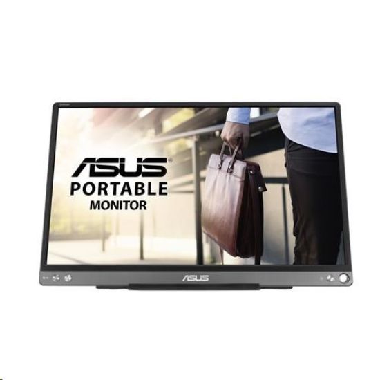 Obrázek ASUS LCD 15.6" MB16ACE 1920x1080 ZenScreen USB Type-C Portable IPS FF Compatible with USB Type-A Auto-Rotate - pololesk