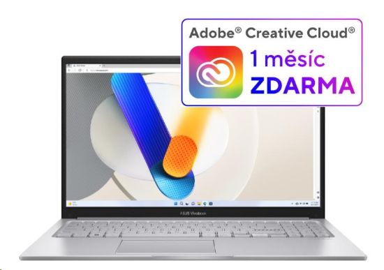 Obrázek ASUS NTB Vivobook 15 (X1504VA-NJ1717W), i5-1334U, 15.6" 1920 x 1080, 16GB, 512GB SSD, Iris X, W11 Home, Silver