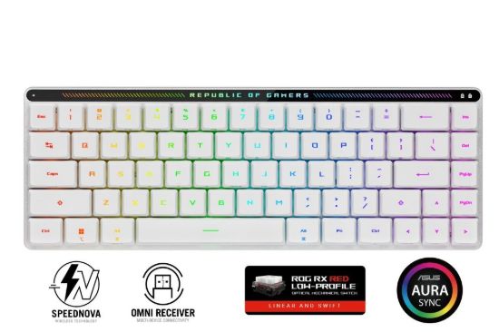 Obrázek ASUS klávesnice ROG FALCHION RX Low profile (ROG NX Snow), CZ/SK