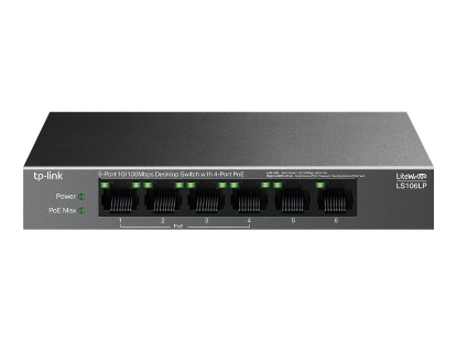 Obrázek TP-LINK 6-Port 10/100 Mbps Desktop Switch with 4-Port PoE