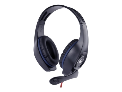 Obrázek GEMBIRD gaming headset with volume control blue-black 3.5mm