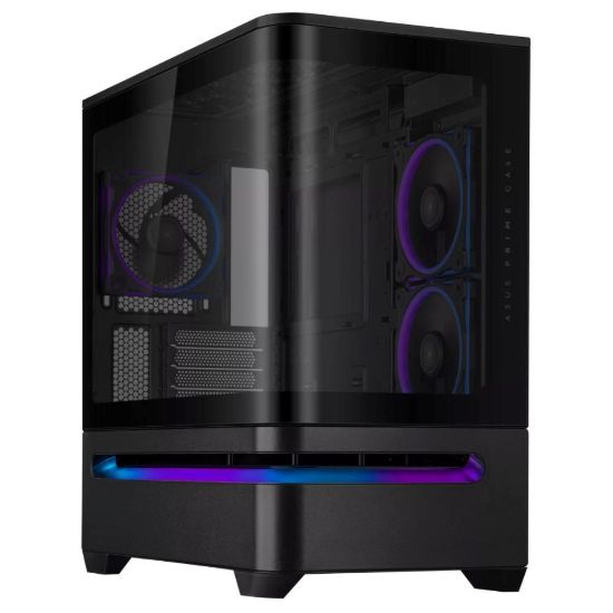 Obrázek ASUS Case AP202 PRIME CASE, mATX, Průhledná bočnice, 3x 120mm ARGB Fan, černá