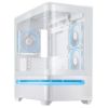 Obrázek ASUS Case AP202 PRIME CASE, mATX, Průhledná bočnice, 3x 120mm ARGB Fan, bílá