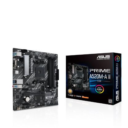Obrázek BAZAR - ASUS MB Sc AM4 PRIME A520M-A II CSM, AMD A520, 4xDDR4, 1xDP, 1xHDMI, 1xVGA, mATX - Po opravě (Bez příslušenství)