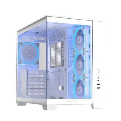 Obrázek ASUS Case A32 PLUS TG ARGB, ATX, Průhledná bočnice, 4x 120mm ARGB Fan, Bílá