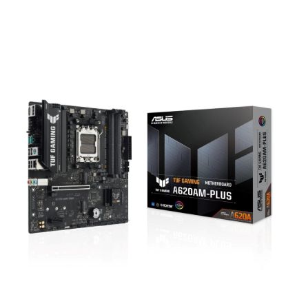 Obrázek ASUS MB Sc AM5 TUF GAMING A620AM-PLUS, 4xDDR5, 2xDP, 1xHDMI, mATX
