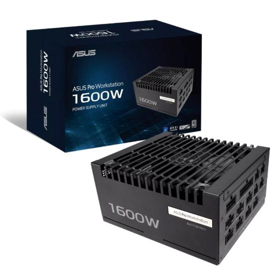 Obrázek ASUS zdroj Pro WS 1600 W Platinum, 140mm, Plně modulární, 80 Plus Platinum, ATX 3.1
