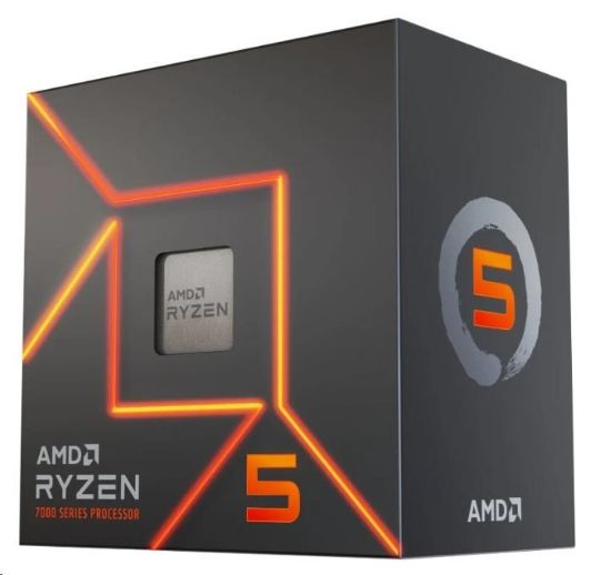 Obrázek CPU AMD RYZEN 5 7600, 6-core, 3.8GHz, 38MB cache, 65W, socket AM5, BOX