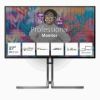 Obrázek AOC MT IPS LCD WLED 27" U27U3CV - IPS nano color, 3840 x 2160, HDMI, DP, USB- C, USB 3.2, RJ45, pivot, repro