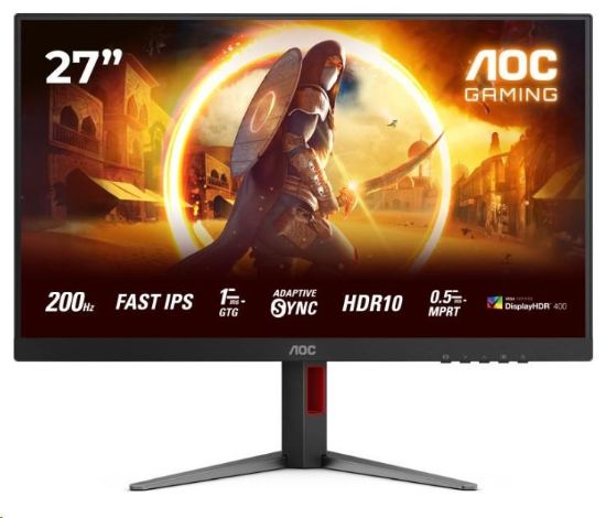 Obrázek AOC MT 27" 27G4HA - 1920x1080,IPS,200Hz,HDR10,2xHDMI,1xDP,Repro,Pivot