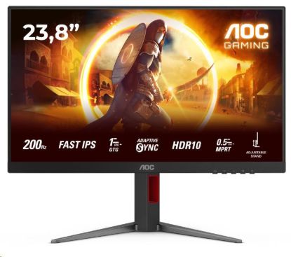 Obrázek AOC MT 23,8" 24G4HA - 1920x1080,IPS,200Hz,HDR10,2xHDMI,1xDP,Repro,Pivot