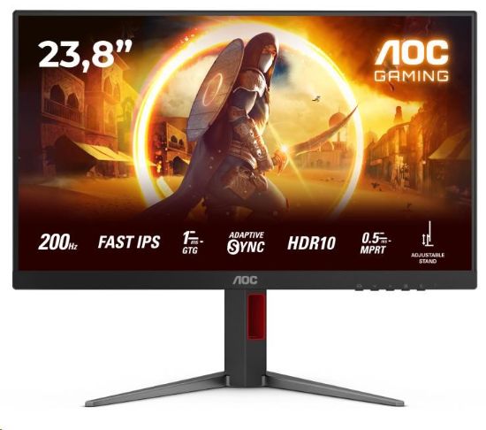 Obrázek AOC MT 23,8" 24G4HA - 1920x1080,IPS,200Hz,HDR10,2xHDMI,1xDP,Repro,Pivot