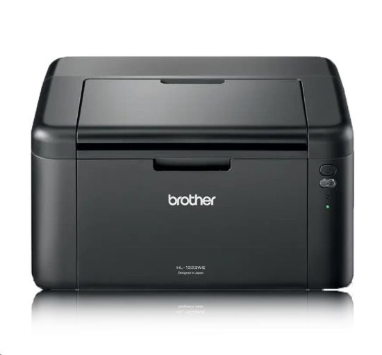 Obrázek BROTHER tiskárna laserová mono HL-1222WE - A4, 20ppm, 2400x600, 32MB, GDI, USB 2.0, WIFI, 150l, startovací toner 1500str