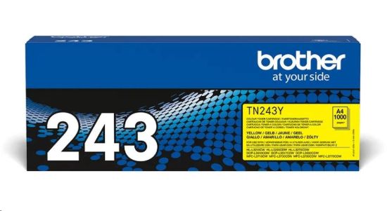 Obrázek BROTHER Toner TN-243Y - PRO HLL3210 HLL3270 DCPL3510 DCPL3550 MFCL3730 MFCL3770 - cca 1000stran