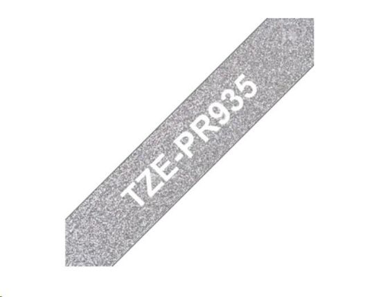 Obrázek BROTHER TZe-PR935- kazeta TZ šířky 12mm, laminovaná TZe-PR935 PREMIUM SILVER / stříbrná páska / bílé písmo