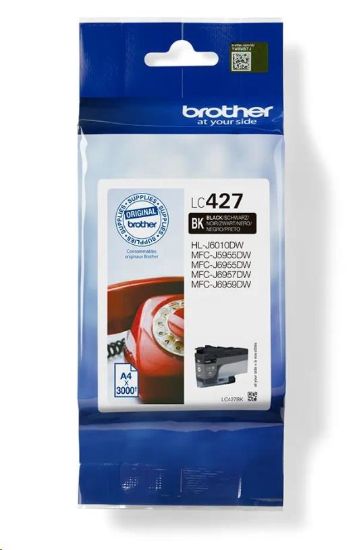 Obrázek BROTHER INK LC-427BK - cca 3000 stran, pro MFC-5955 6955 6957 6959 J6010