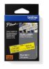 Obrázek BROTHER FLe- 6511 předřezané štítky - černá na žluté, 21 mm šířka