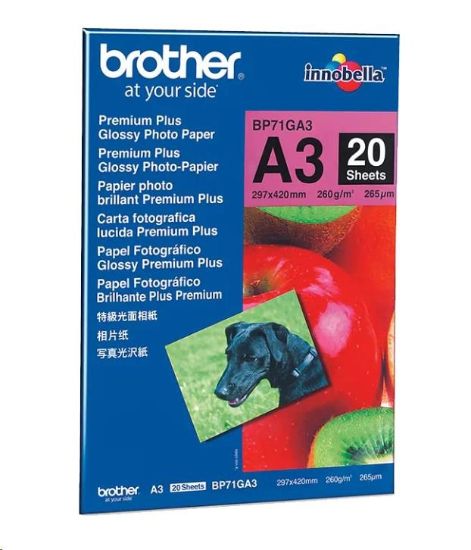 Obrázek BROTHER Paper BP-71 foto lesklý A3/20ks