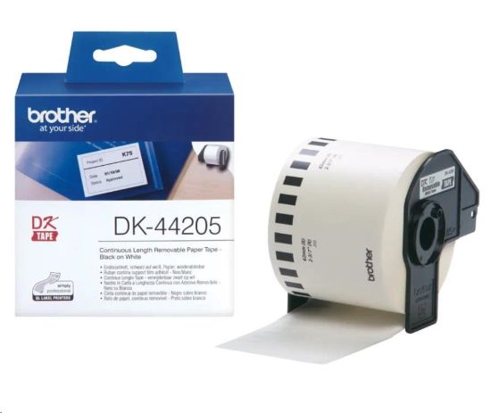 Obrázek BROTHER DK-44205 papírová páska bílá 62mmx30,48m