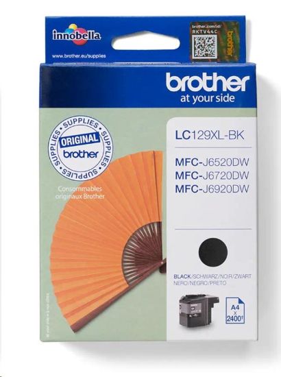 Obrázek BROTHER INK LC-129XLBK (inkoust black 2400 str., ISO / IEC 24711)  POUZE (6520,6920)