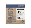 Obrázek BROTHER HGE- 131V5 Labelling Supplies, 12mm Black/ Clear (5 pcs Pack) High Grade Tape