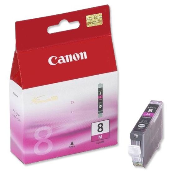 Obrázek Canon CARTRIDGE CLI-8M purpurová pro  iX4000, iX5000, MP-500, MP-800, PIXMA iP3300, iP3500, iP4200, iP4300 (490 str.)
