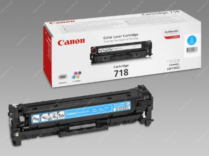 Obrázek Canon TONER cyan CRG-718C azurový pro i-Sensys LBP7200CDN, LBP7210Cdn, LBP7660CDN, LBP7680CX, MF724Cdw (2 900 str.)