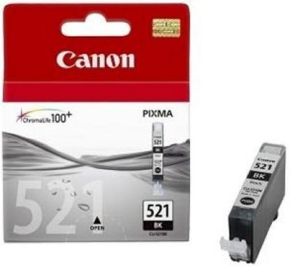Obrázek Canon CARTRIDGE CLI-521BK černá pro MP-980, PIXMA iP3600,4600,4700, MP540,550,560, MP620,630,640,MP980,MX860 (665 str.)