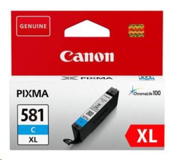 Obrázek Canon CARTRIDGE PGI-580XL azurová pro PIXMA TS615x, TS625x, TS635x, TR7550, TS815x (519  str.)