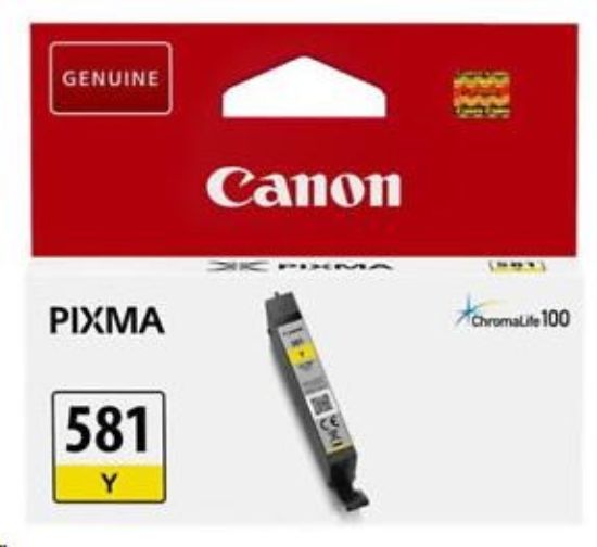 Obrázek Canon CARTRIDGE CLI- 581 žlutá pro PIXMA TS615x, TS625x, TS635x, TS815x, TS825x, TS835x, TS915x (257 str.)