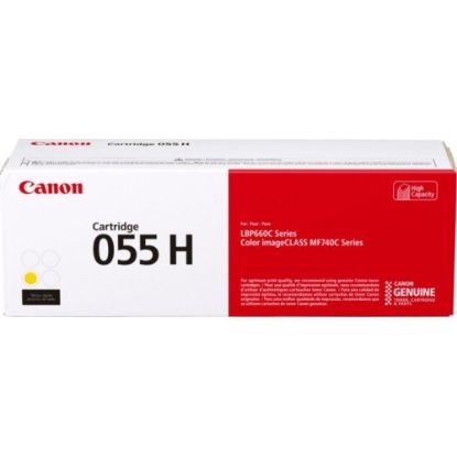 Obrázek Canon TONER CRG-055H žlutý pro i-SENSYS LBP663Cdw, LBP664Cx, MF742Cdw, MF744Cdw (5 900 str.)