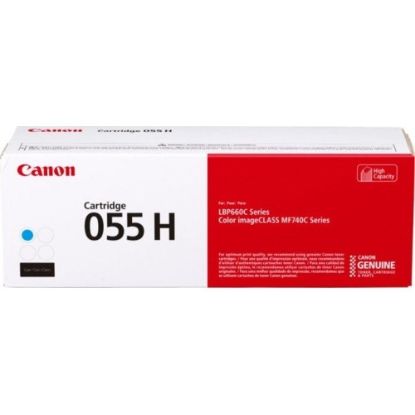 Obrázek Canon TONER CRG-055H azurový pro i-SENSYS LBP663Cdw, LBP664Cx, MF742Cdw, MF744Cdw (5 900 str.)