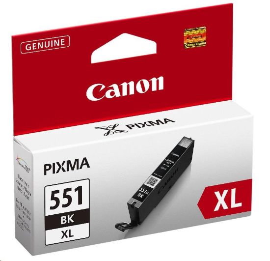 Obrázek BAZAR - Canon CARTRIDGE CLI-551BK XL černá pro Pixma iP, Pixma iX, Pixma MG a Pixma MX 6850, 725x, 925, 8750 (1130 str.)