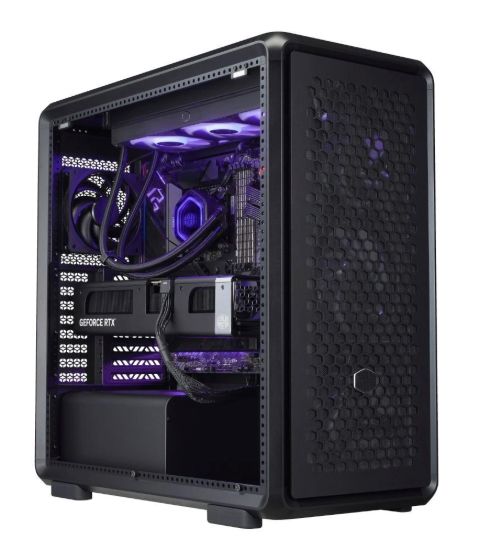 Obrázek Cooler Master case MasterFrame 600 Black, Průhledná bočnice, ATX, 3x 140mm Fan, 1x 120mm Fan, Černá
