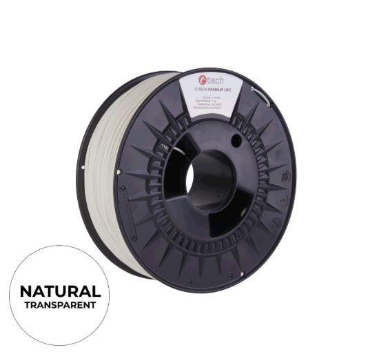 Obrázek BAZAR - C-TECH Filament  PREMIUM LINE TPU 90A flexibilní natural 1,75mm - Poškozený obal (Komplet)