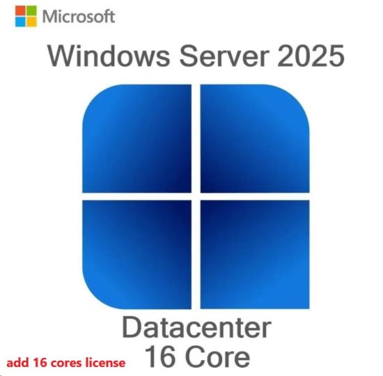 Obrázek DELL_ROK_ADD_Microsoft_WS_Datacenter_2025 / 2022_add license 16 CORE Kit