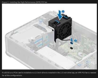 Obrázek DELL PowerEdge T160 PCIe Fan Customer Kit