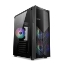 Obrázek 1stCOOL skříň MONSTER, middle tower, AU, USB 3.0, bez zdroje, sRGB fan, průhledná bočnice, černá