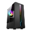 Obrázek BAZAR - 1stCOOL skříň SHARK 1, middle tower, AU, USB 3.0, bez zdroje, RGB fan, průhledná bočnice, černá - Poškozený obal
