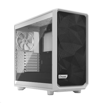 Obrázek FRACTAL DESIGN skříň Meshify 2 Lite White TG Clear Tint, 2x USB 3.0, bez zdroje, E-ATX