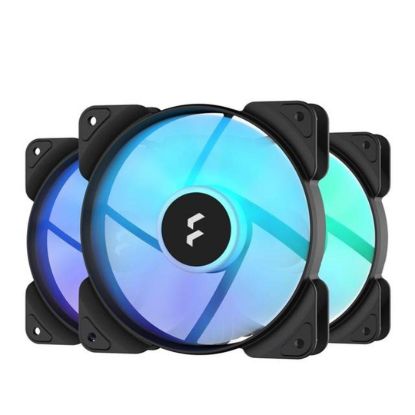 Obrázek FRACTAL DESIGN ventilátor Aspect 12 RGB PWM Black Frame 3-pack, 120mm