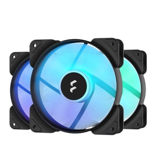 Obrázek FRACTAL DESIGN ventilátor Aspect 12 RGB PWM Black Frame 3-pack, 120mm