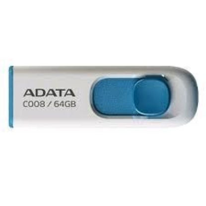 Obrázek ADATA Flash Disk 64GB C008, USB 2.0 Classic, bílá