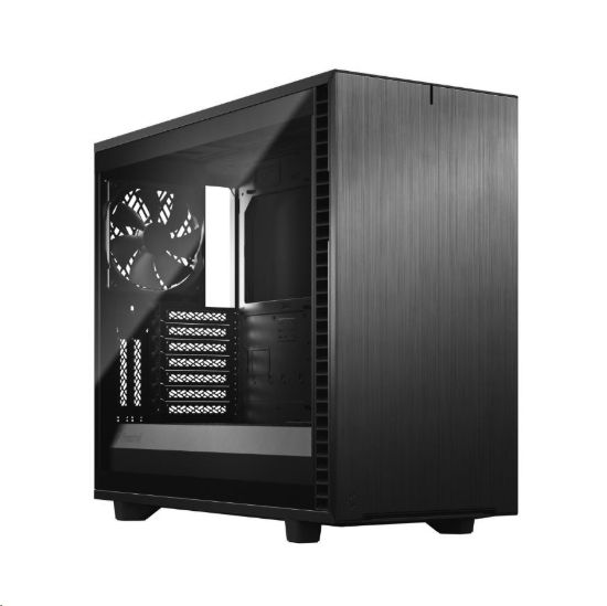 Obrázek FRACTAL DESIGN skříň Define 7 Light Tempered Glass Midi Tower, černá, bez zdroje