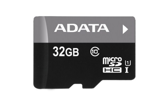 Obrázek ADATA MicroSDHC karta 32GB UHS-I Class 10 + SD adaptér, Premier