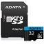 Obrázek ADATA MicroSDHC karta 32GB UHS-I Class 10, A1 + SD adaptér, Premier