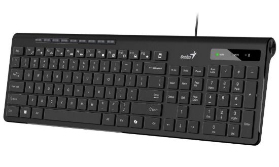 Obrázek GENIUS klávesnice Slimstar 230 II, Drátová, USB, černá, CZ+SK layout