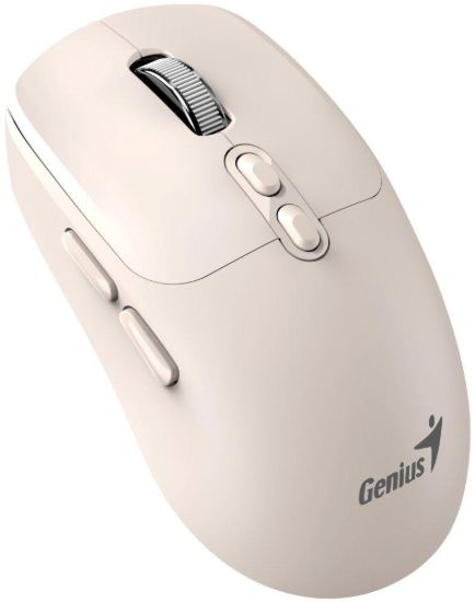 Obrázek GENIUS myš NX-8080S BT/ duální Bluetooth + 2,4GHz/ 1600 dpi/ Copilot/ bezdrátová/ tichá/ béžová