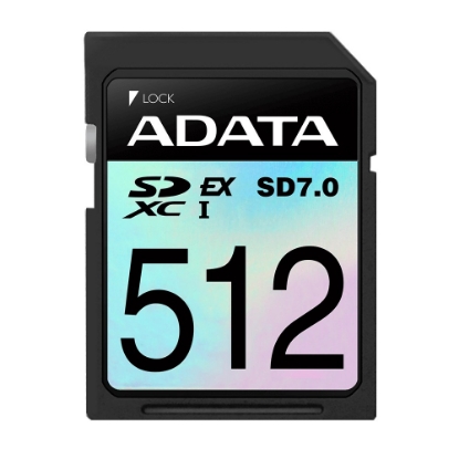 Obrázek ADATA SDXC karta 512GB Express, PCIe Gen3, UHS-I, C10, V30, (R:800/W:700 MB/s)